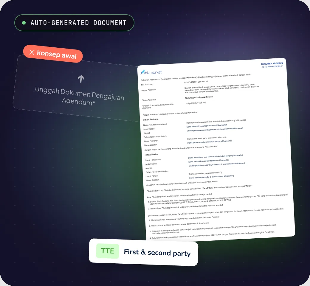 Decision 4: The document is generated, not uploaded.