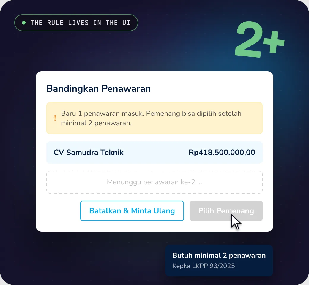 Decision 1: Put the rule in the UI, not in a help page.